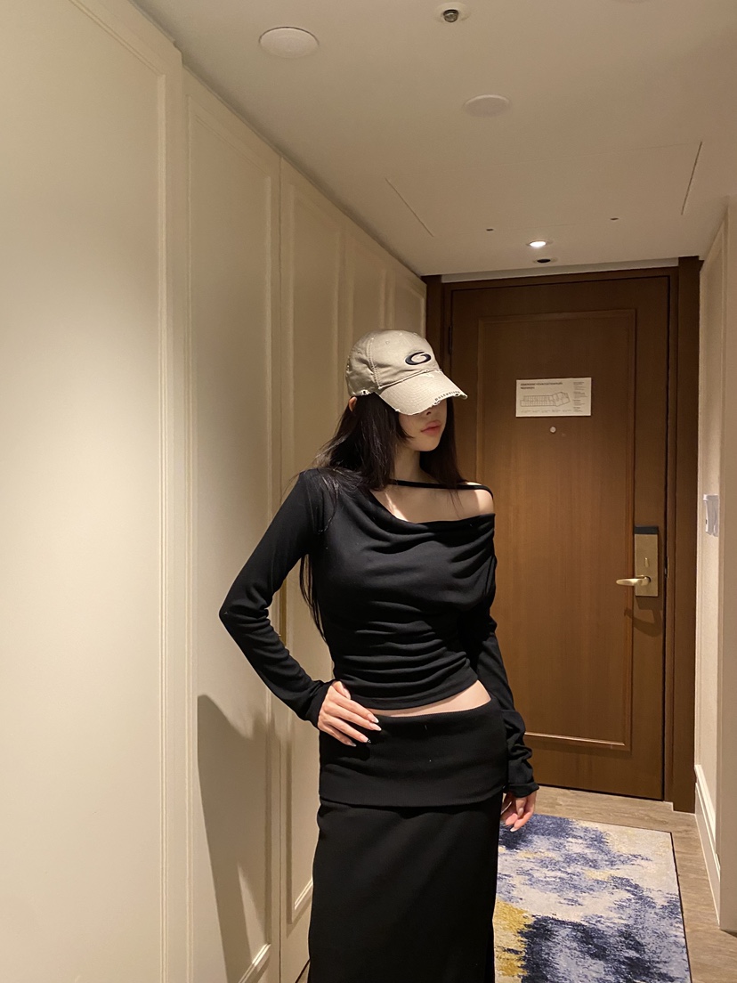 FOUREIGHT東大門實拍女裝新款推薦休閑真品職業26春夏長袖T恤FOUR EIGHT長袖T恤