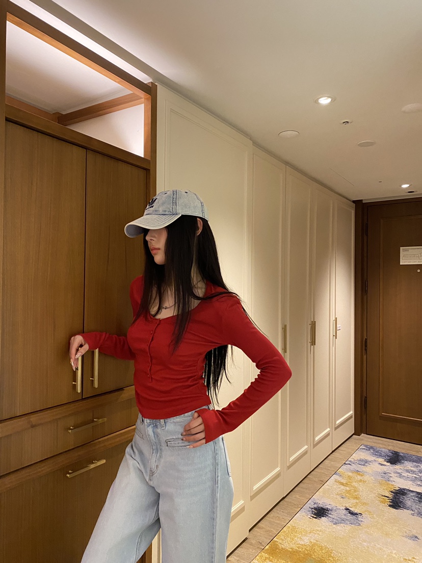 FOUREIGHT東大門直郵女士新款職業休閑26春夏真品長袖T恤FOUR EIGHT長袖T恤