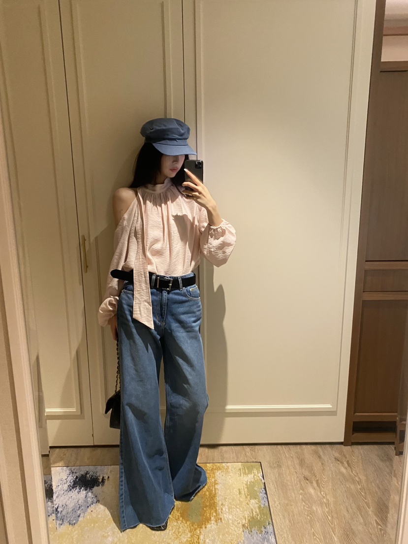 FOUREIGHT韓國直郵女裝新款職業時尚真品26春夏襯衫蕾絲衫系帶FOUR EIGHT襯衫/蕾絲衫