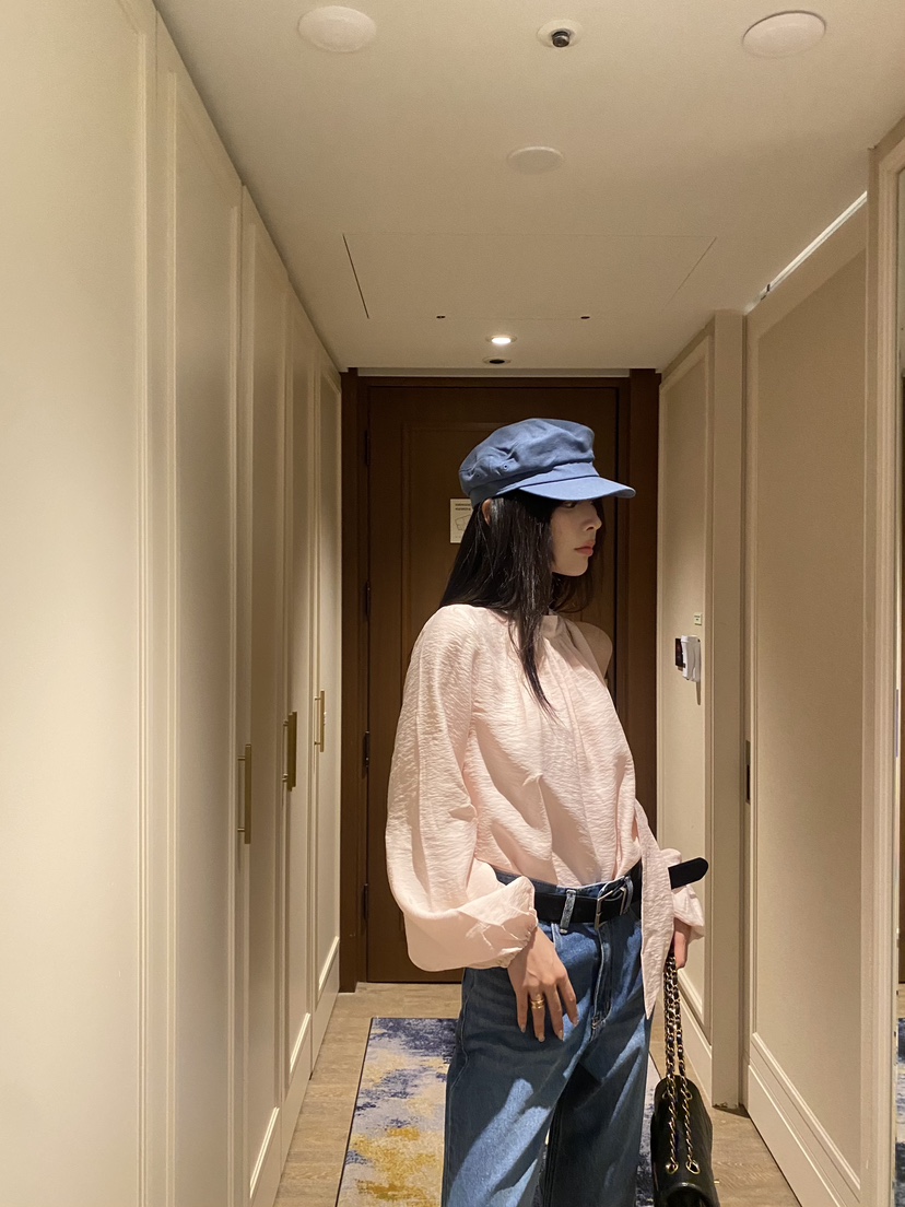 FOUREIGHT韓國直郵女裝新款職業時尚真品26春夏襯衫蕾絲衫系帶FOUR EIGHT襯衫/蕾絲衫