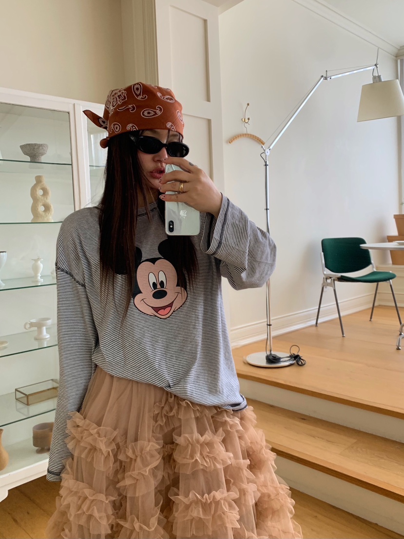 LIKEVAM東大門直郵女士新品休閑26春夏推薦熱賣時尚長袖T恤LIKEVAM長袖T恤