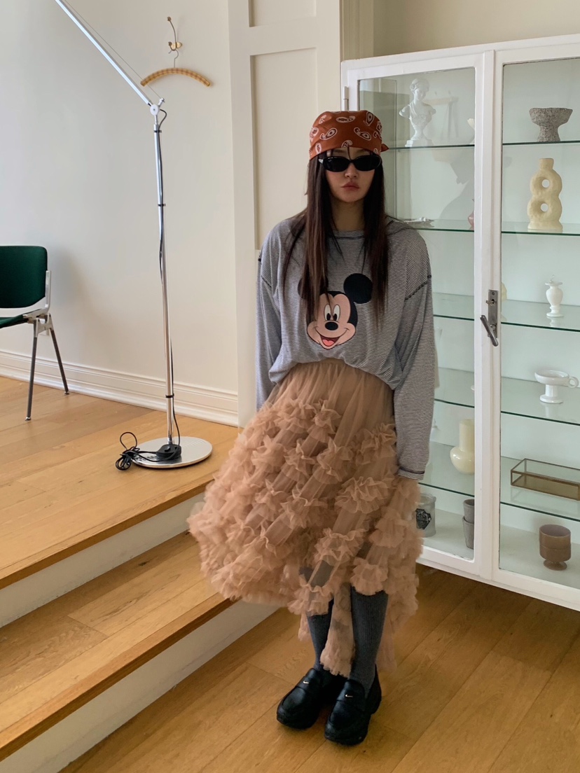 LIKEVAM東大門直郵女士新品休閑26春夏推薦熱賣時尚長袖T恤LIKEVAM長袖T恤