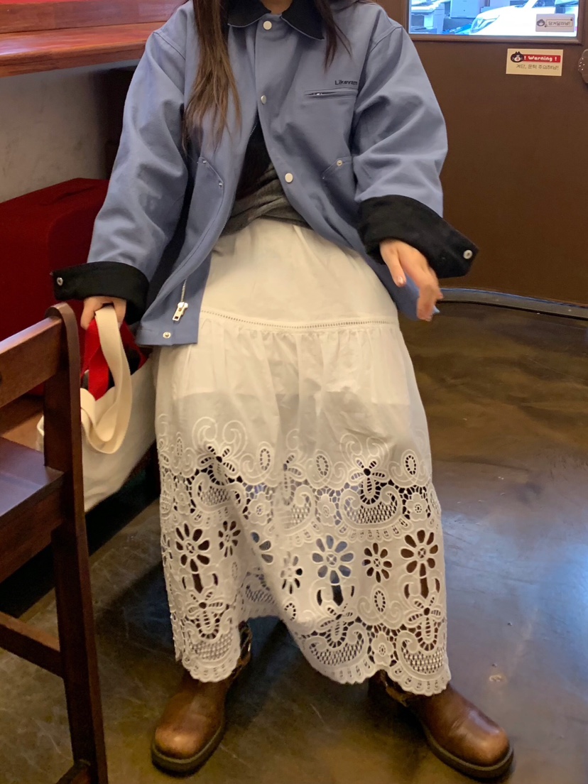 LIKEVAM東大門實拍女裝新品真品人氣26春夏職業時尚長裙鏤空LIKEVAM長裙