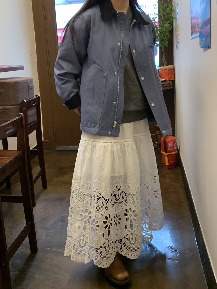 LIKEVAM東大門實拍女裝新品真品人氣26春夏職業時尚長裙鏤空LIKEVAM長裙