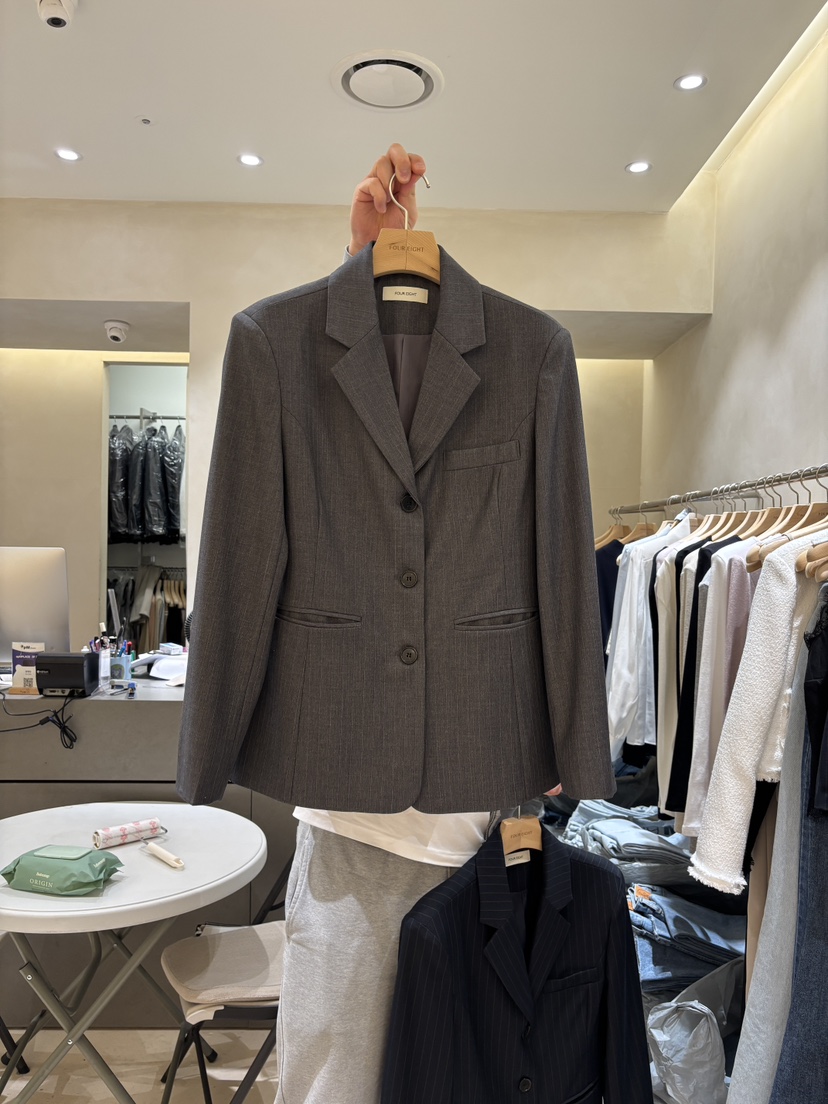 FOUREIGHT東大門實拍女裝新品職業真品熱賣26春夏人氣夾克FOUR EIGHT夾克圖色1