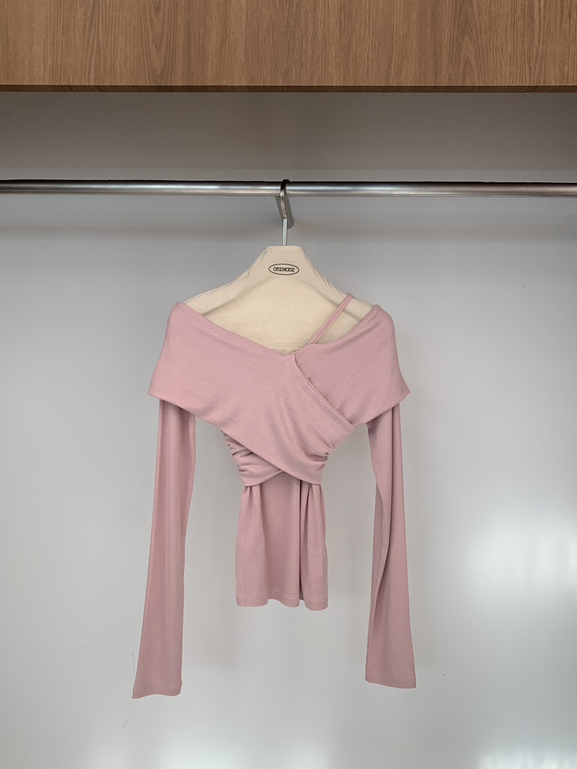 ONE MONE韓國代購女士新品人氣26春夏熱賣時尚真品長袖T恤ONE MONE長袖T恤圖色3