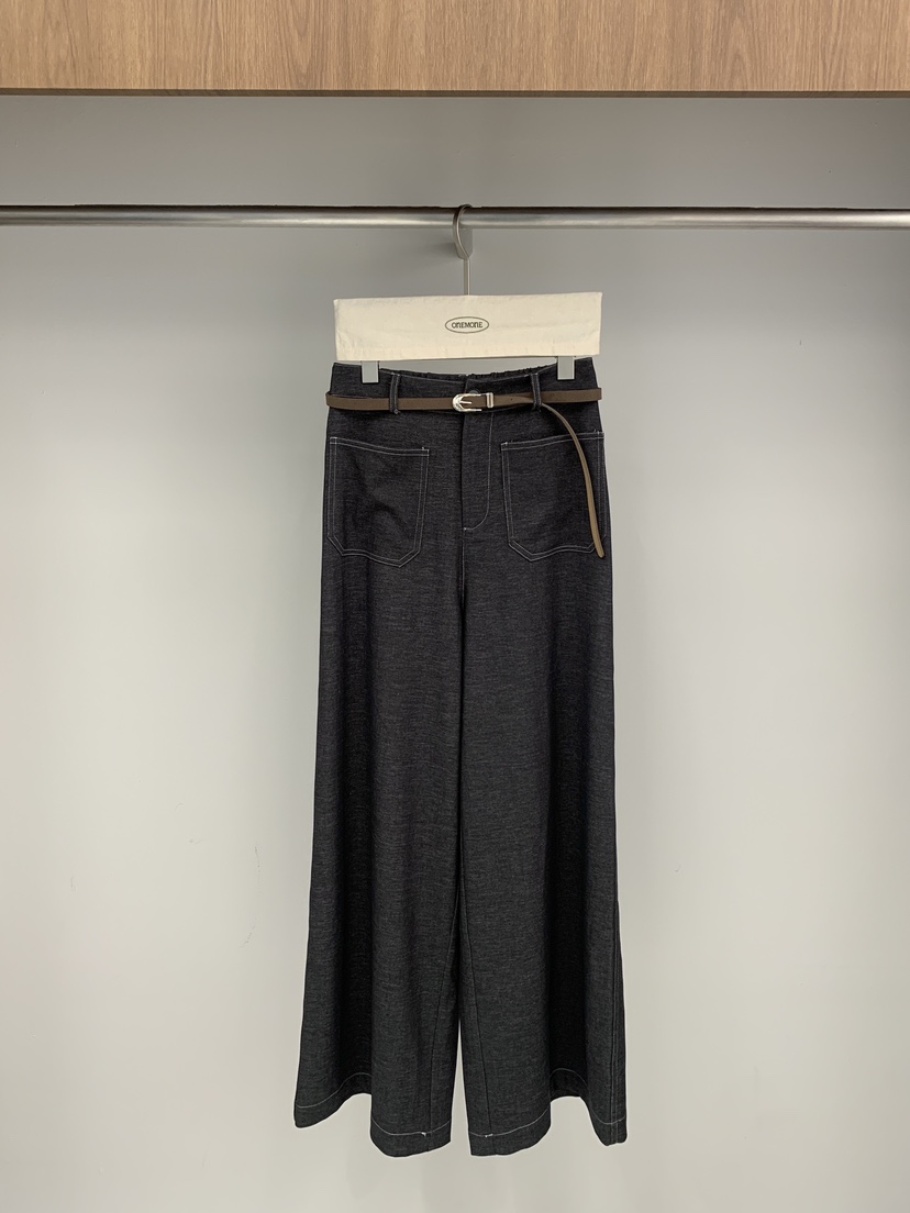 ONE MONE韓國直郵女裝新款真品熱賣人氣休閑休閑褲不含腰帶ONE MONE休閑褲圖色2