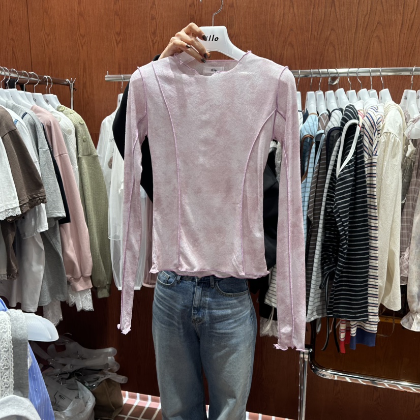 ILLO/MOCI東大門實拍女士新款人氣真品職業26春夏長袖T恤ILLO/MOCI長袖T恤圖色1