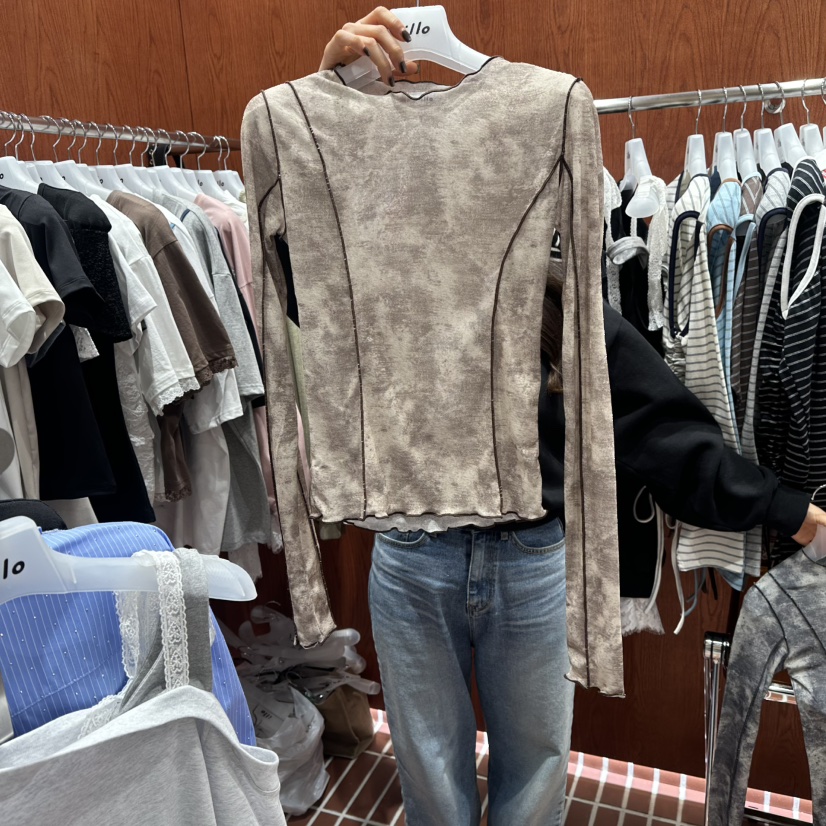 ILLO/MOCI東大門實拍女士新款人氣真品職業26春夏長袖T恤ILLO/MOCI長袖T恤圖色2