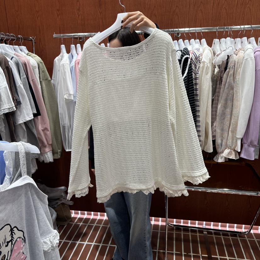 ILLO/MOCI韓國直郵女裝新品職業熱賣時尚推薦針織衫網眼ILLO/MOCI針織衫