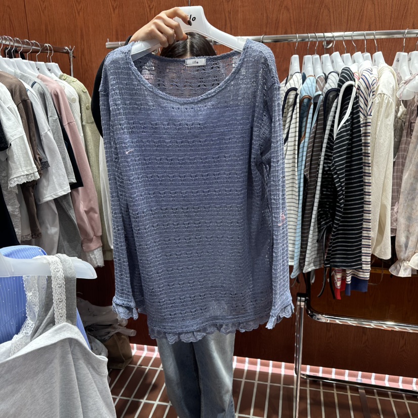 ILLO/MOCI韓國直郵女裝新品職業熱賣時尚推薦針織衫網眼ILLO/MOCI針織衫圖色2