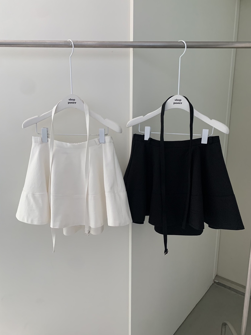 SHOP POSTER韓國代購女裝新款真品26春夏人氣短裙含腰帶SHOP_POSTER短裙
