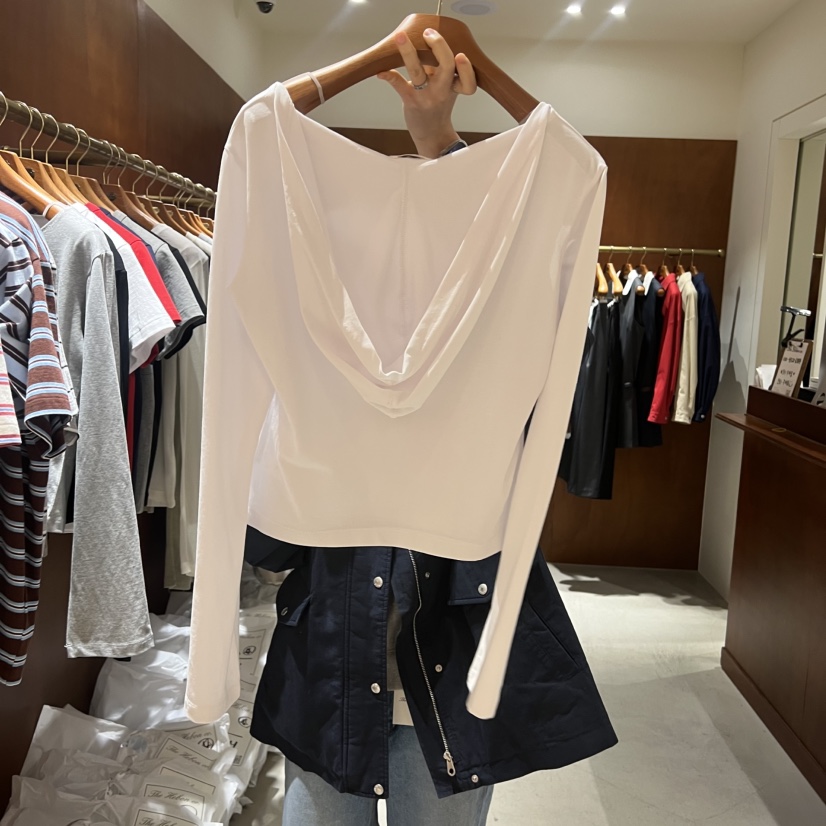 HEBON韓國代購女裝新品真品職業時尚休閑26春夏長袖T恤連帽衫HEBON長袖T恤