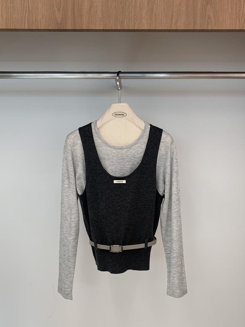 ONE MONE韓國直郵女裝新款職業休閑真品26春夏人氣套裝棉質ONE MONE套裝圖色2