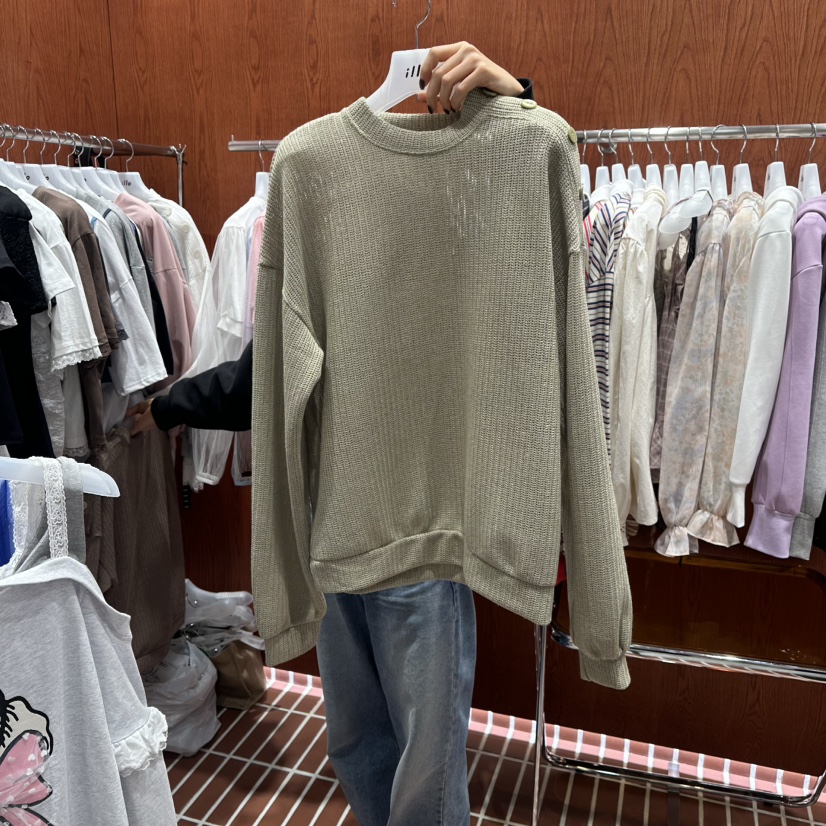 ILLO/MOCI韓國代購女士新款真品時尚推薦職業針織衫紐扣ILLO/MOCI針織衫圖色3