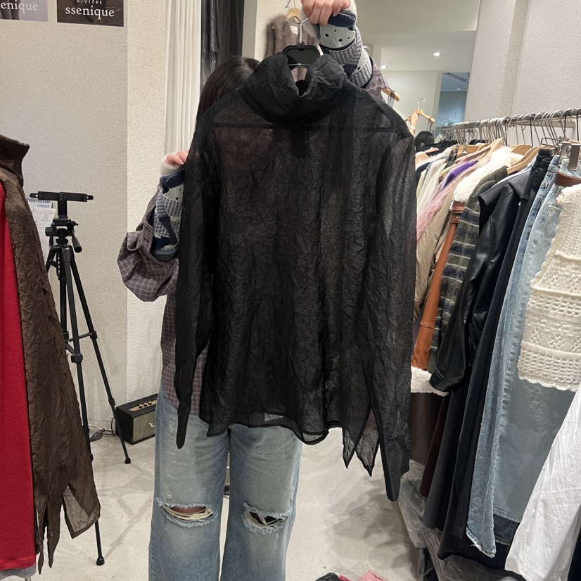 SSEMIENNE韓國代購女士新品推薦職業真品熱賣時尚襯衫蕾絲衫SSENIQUE襯衫/蕾絲衫圖色2