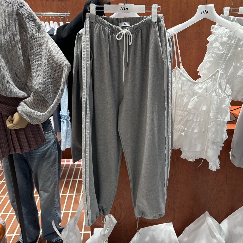 ILLO/MOCI韓國代購女士新款職業推薦時尚休閑休閑褲流蘇ILLO/MOCI休閑褲圖色1