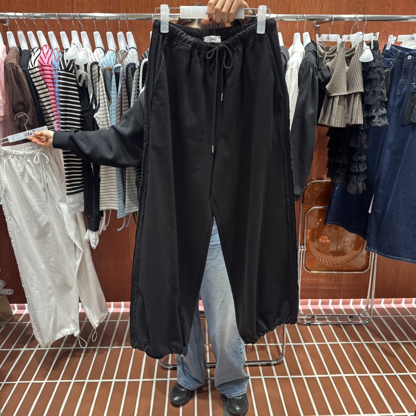 ILLO/MOCI韓國代購女士新款職業推薦時尚休閑休閑褲流蘇ILLO/MOCI休閑褲圖色3