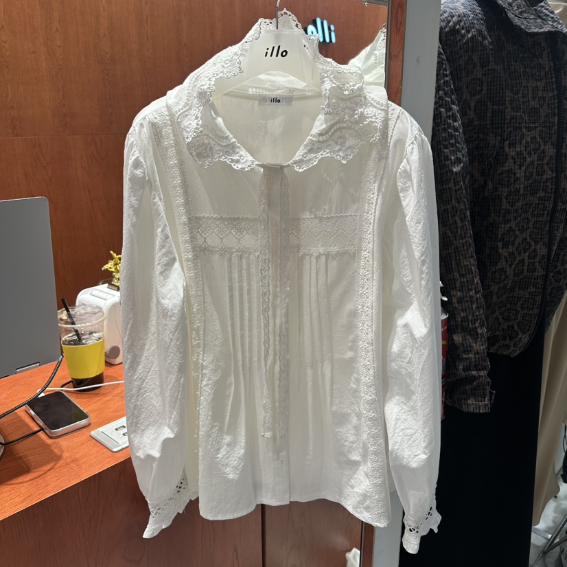 ILLO/MOCI東大門代購女士新品職業休閑襯衫蕾絲衫連帽衫ILLO/MOCI襯衫/蕾絲衫圖色1
