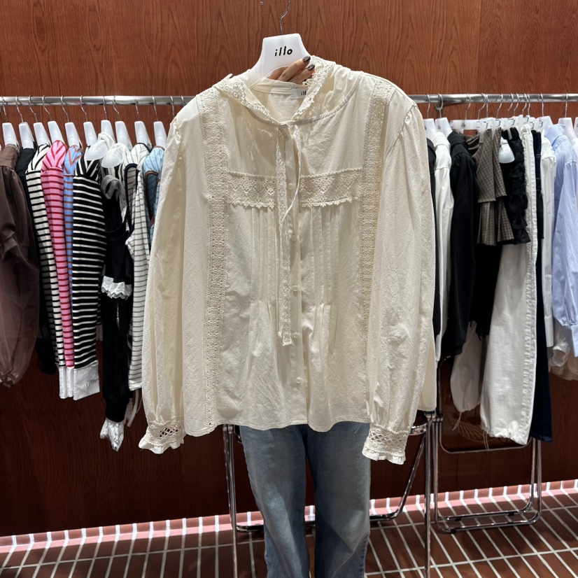 ILLO/MOCI東大門代購女士新品職業休閑襯衫蕾絲衫連帽衫ILLO/MOCI襯衫/蕾絲衫圖色2