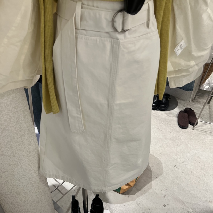 SSEMIENNE東大門直郵女士新款人氣半身裙中短裙包含腰帶棉質SSENIQUE半身裙/中短裙圖色1