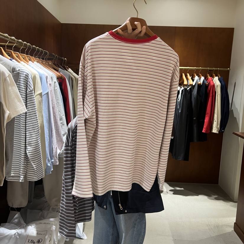 HEBON東大門代購女裝新款職業熱賣26春夏休閑長袖T恤條紋HEBON長袖T恤