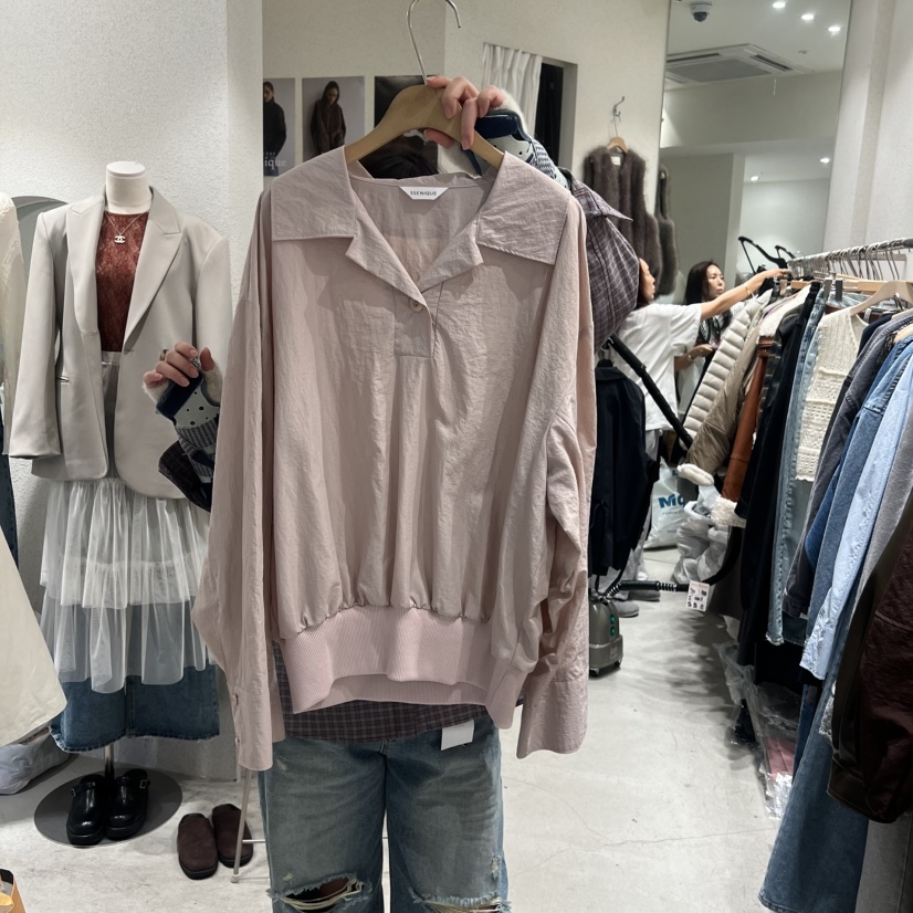 SSEMIENNE東大門代購女士新品推薦人氣時尚26春夏襯衫蕾絲衫SSENIQUE襯衫/蕾絲衫圖色1