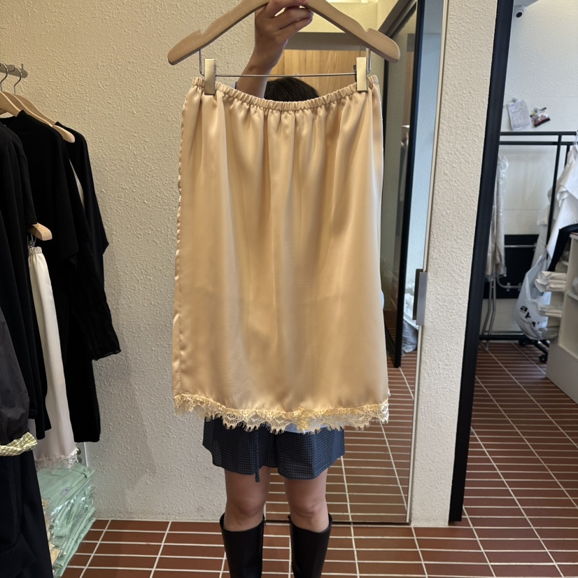 CHOI-L東大門直郵女士新款推薦真品26春夏半身裙中短裙緞面CHOI半身裙/中短裙