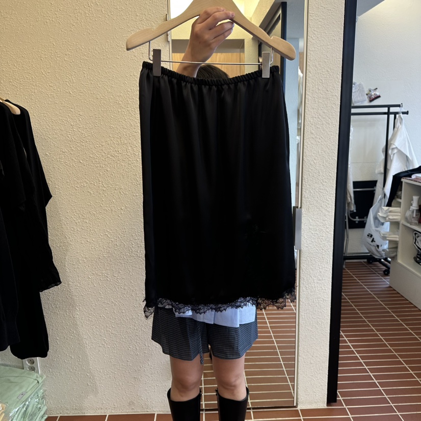 CHOI-L東大門直郵女士新款推薦真品26春夏半身裙中短裙緞面CHOI半身裙/中短裙圖色2