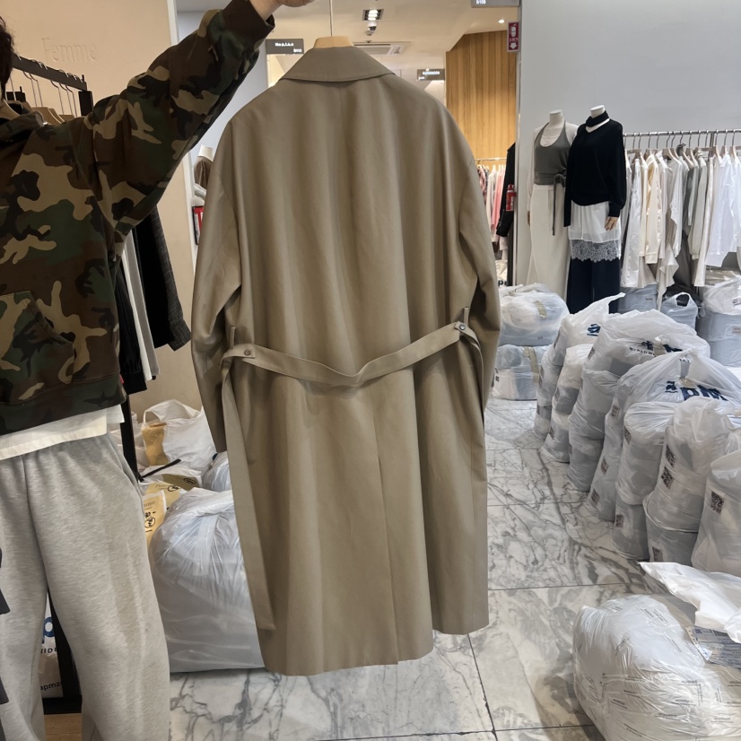 LA MAGIE FEMME東大門代購女裝新款真品長款風衣含腰帶Lamagie Femme長款風衣