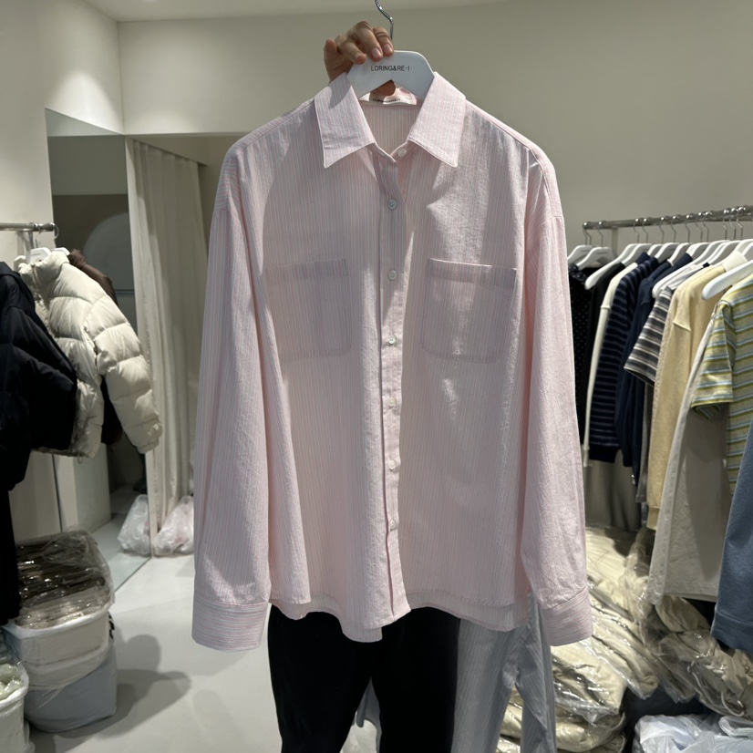 LORING RE I東大門實拍女士新品時尚真品推薦襯衫蕾絲衫LORING RE-I/BARE襯衫/蕾絲衫圖色1