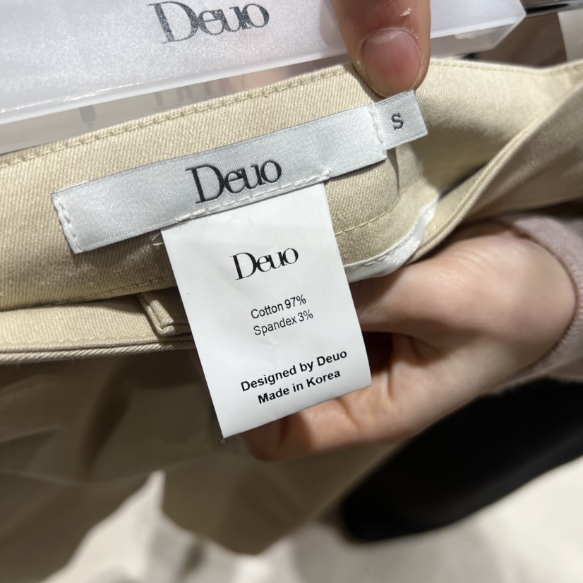 DEUO東大門代購女士新款人氣職業真品26春夏熱賣休閑短褲DEUO短褲