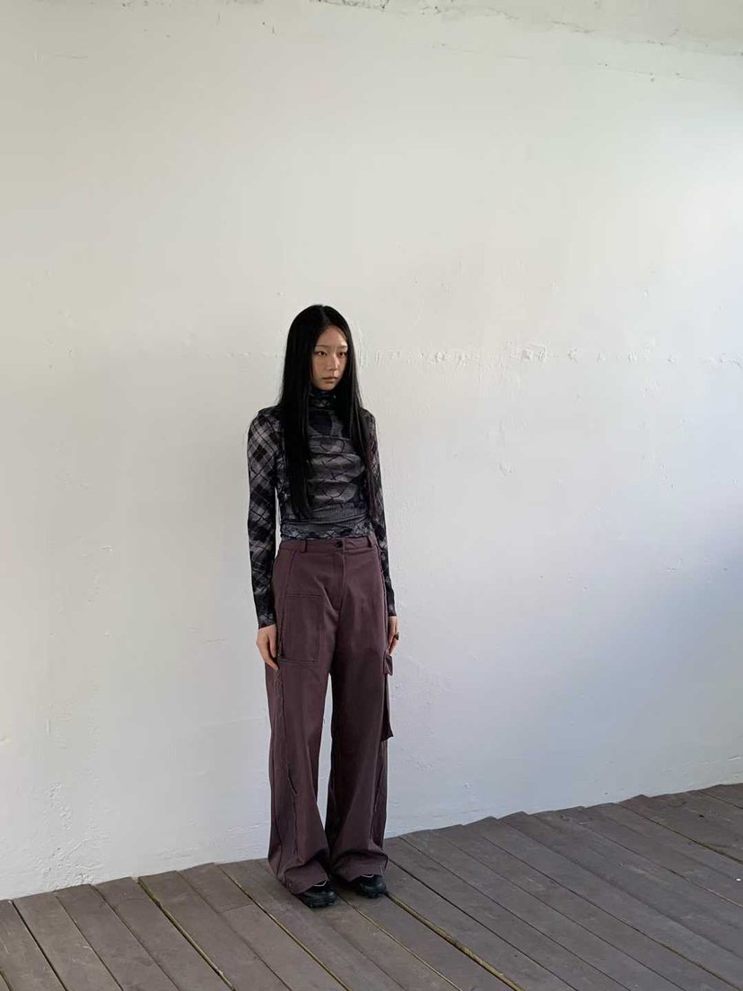 SOLD OUT東大門直郵女裝新品26春夏熱賣休閑褲工裝褲拉鏈SOLD OUT休閑褲