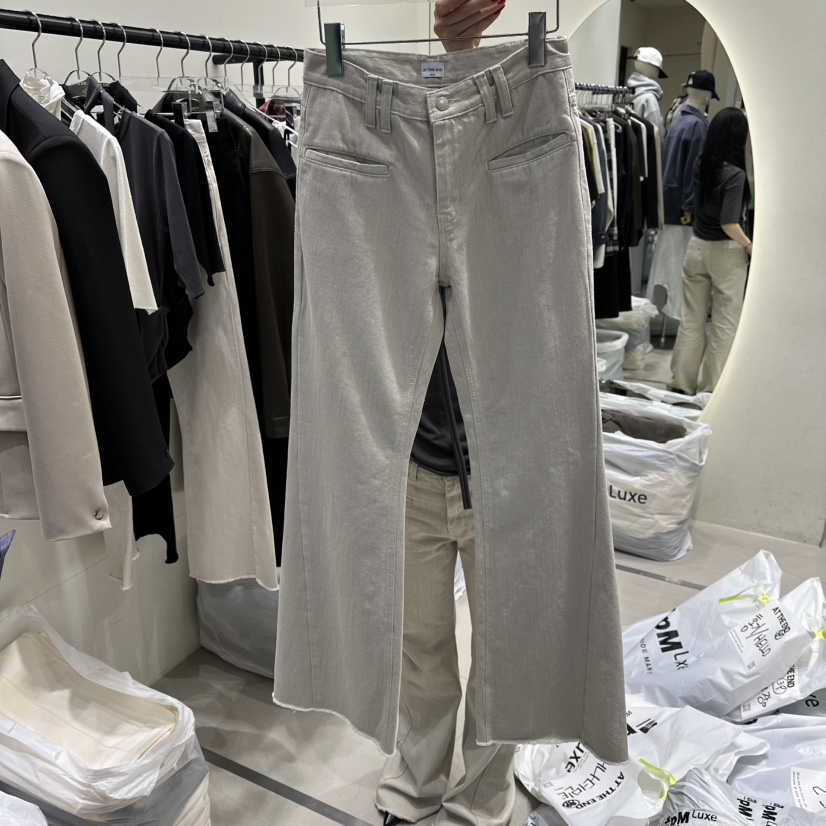 AT THE END東大門代購女裝新品26春夏推薦時尚真品休閑褲AT THE END休閑褲圖色2深米色