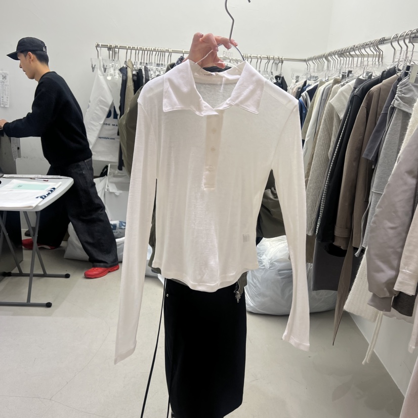 PADO韓國代購女士新品熱賣26春夏時尚推薦休閑職業長袖T恤PADO長袖T恤圖色2