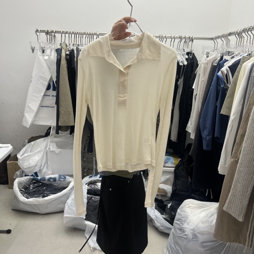 PADO韓國代購女士新品熱賣26春夏時尚推薦休閑職業長袖T恤PADO長袖T恤圖色3