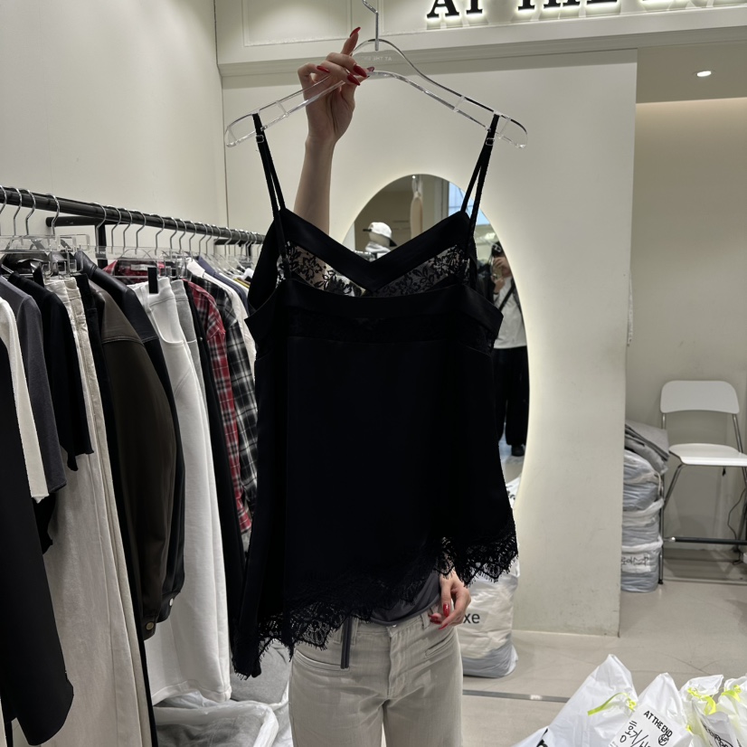 AT THE END韓國直郵女士新款人氣26春夏真品熱賣吊帶背心AT THE END吊帶/背心