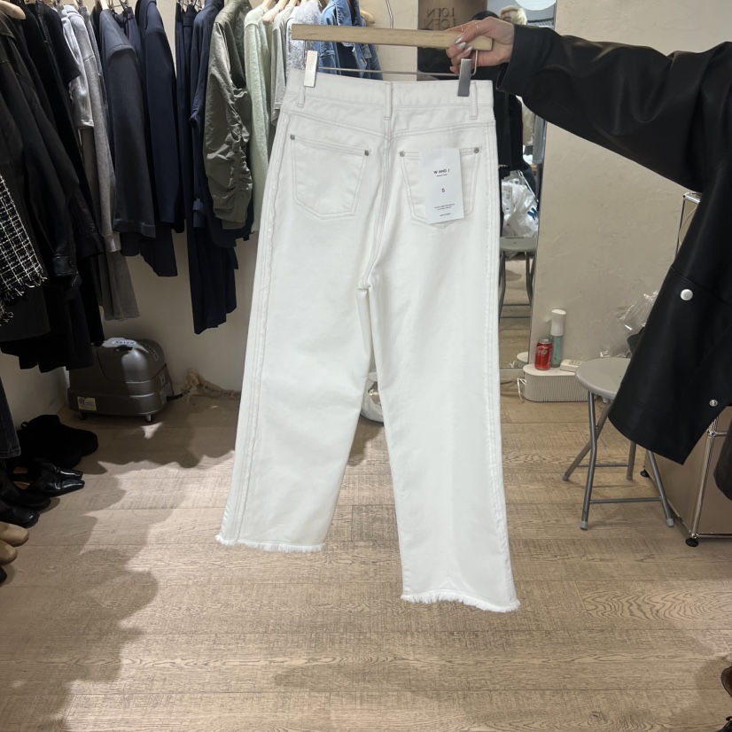 W AND J東大門直郵女裝新品真品休閑推薦26春夏職業牛仔褲W AND J牛仔褲