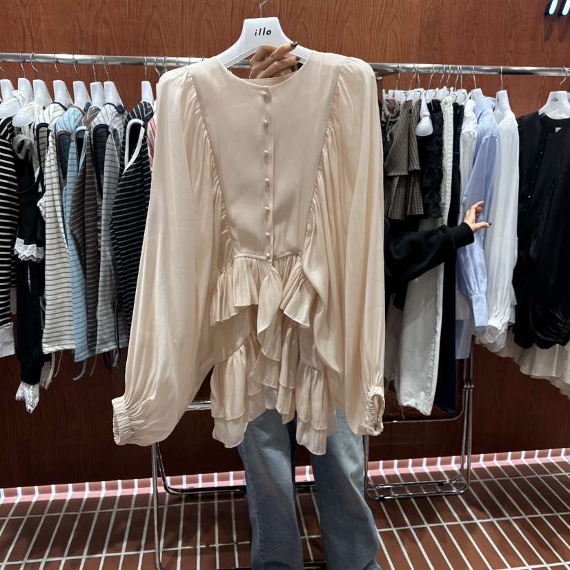 ILLO/MOCI東大門代購女裝新品時尚休閑26春夏襯衫蕾絲衫ILLO/MOCI襯衫/蕾絲衫圖色3