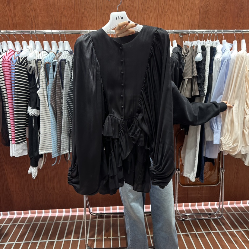 ILLO/MOCI東大門代購女裝新品時尚休閑26春夏襯衫蕾絲衫ILLO/MOCI襯衫/蕾絲衫圖色4