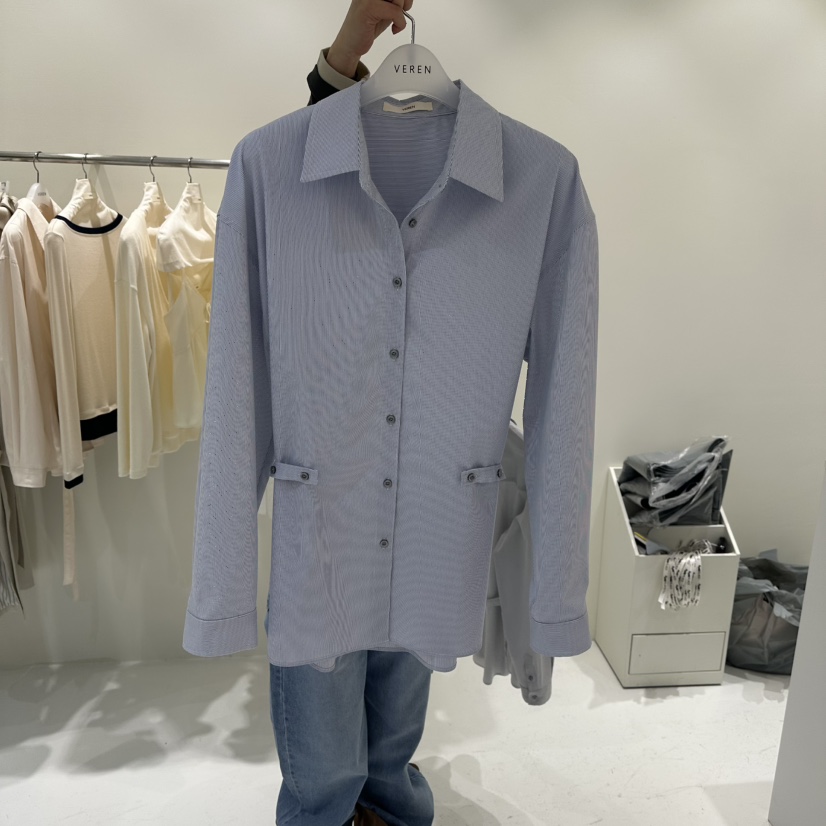 VEREN韓國直郵女裝新品真品時尚熱賣休閑26春夏襯衫蕾絲衫VEREN襯衫/蕾絲衫圖色1