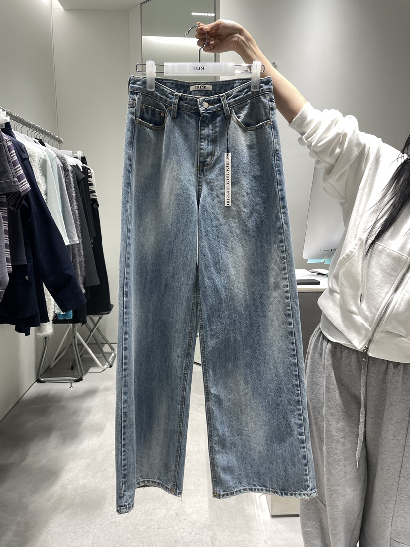 NUESE東大門實拍女士新品人氣熱賣時尚推薦休閑26春夏牛仔褲NUESE牛仔褲圖色1
