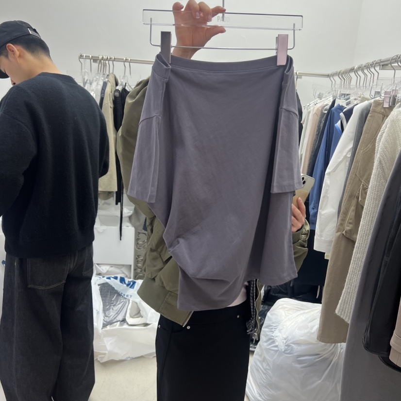 PADO東大門實拍女士新款職業真品26春夏休閑推薦人氣T恤褶皺PADOT恤圖色1