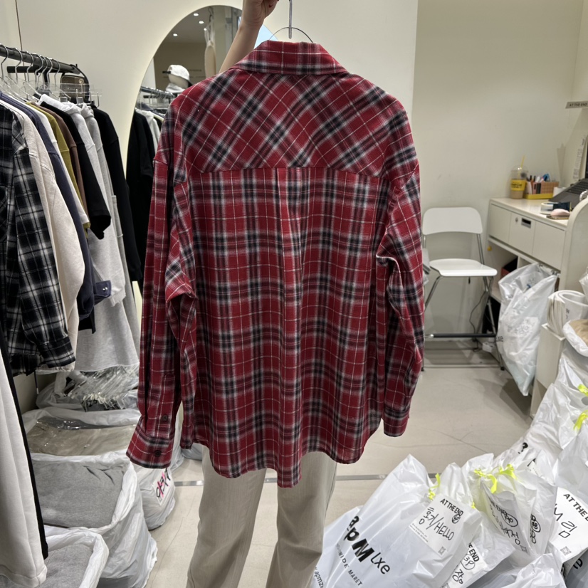 AT THE END韓國直郵女士新品休閑職業真品26春夏襯衫蕾絲衫AT THE END襯衫/蕾絲衫