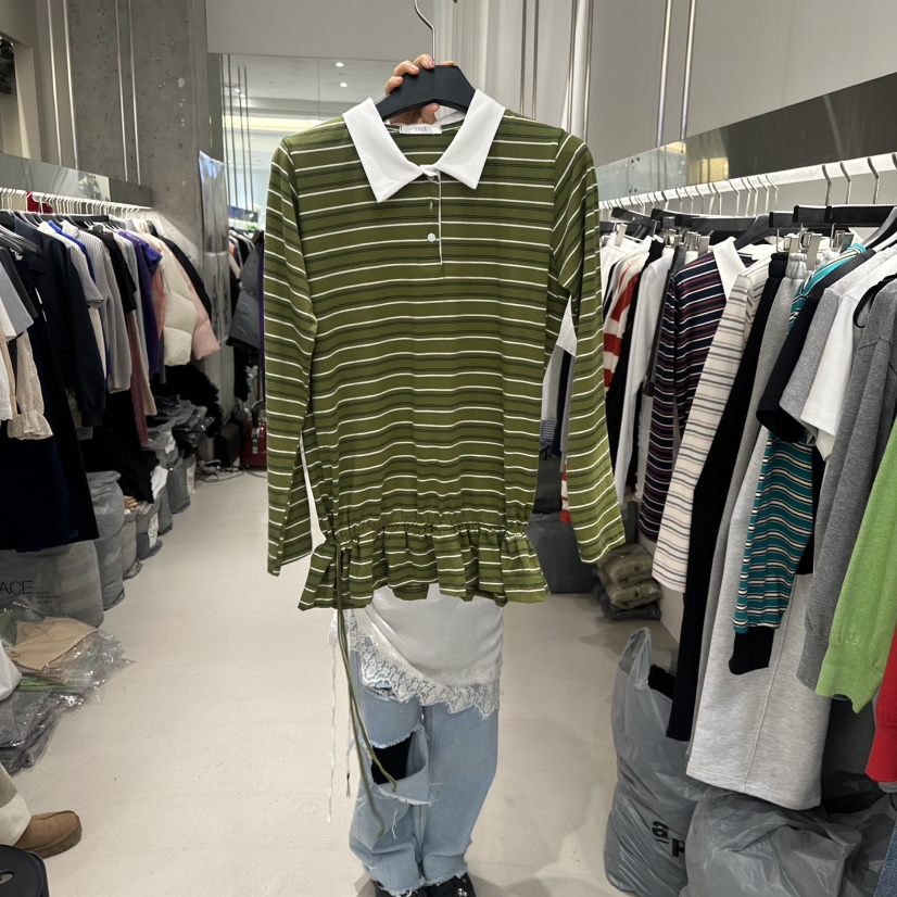 ARTE STUDIO/ATTENTION EDITORIAL東大門實拍女裝新品職業長袖T恤ARTE STUDIO/ATTENTION EDITORIAL長袖T恤圖色2