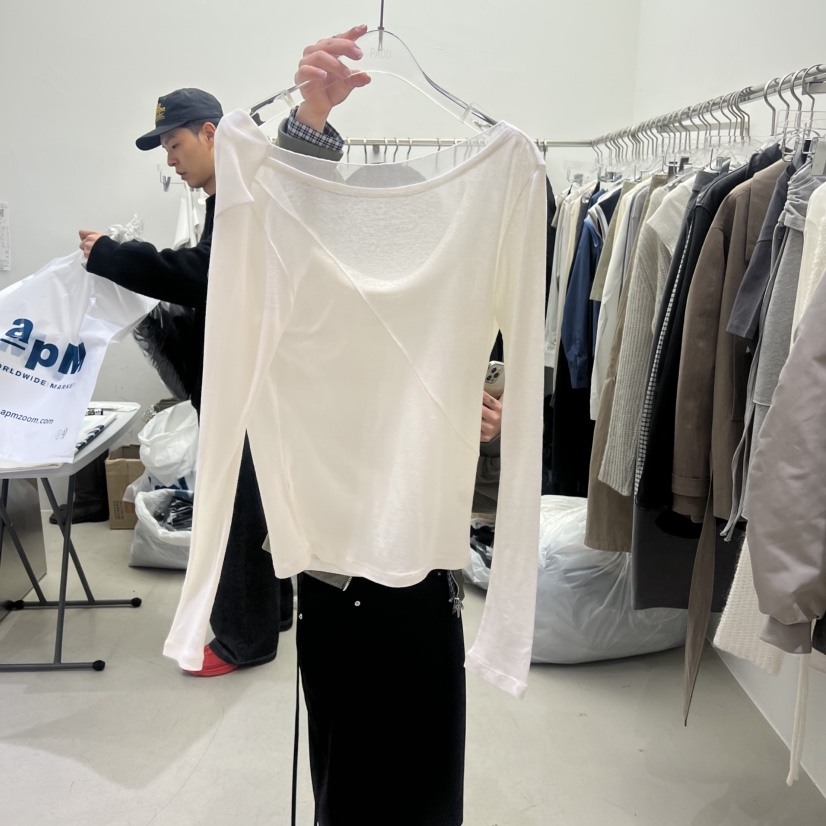 PADO韓國直郵女士新款推薦真品人氣休閑時尚職業26春夏長袖T恤PADO長袖T恤圖色1