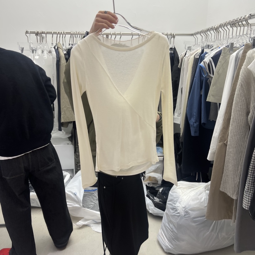 PADO韓國直郵女士新款推薦真品人氣休閑時尚職業26春夏長袖T恤PADO長袖T恤圖色2