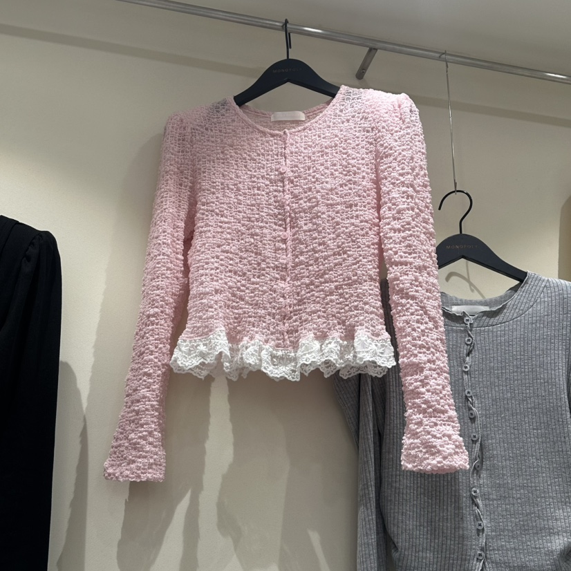 MONOPOLY東大門實拍女裝新品時尚推薦熱賣職業襯衫蕾絲衫MONO_POLY襯衫/蕾絲衫圖色4