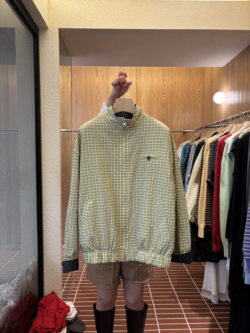 CHOI-L韓國代購女士新品人氣時尚職業推薦夾克兩面穿格子CHOI夾克