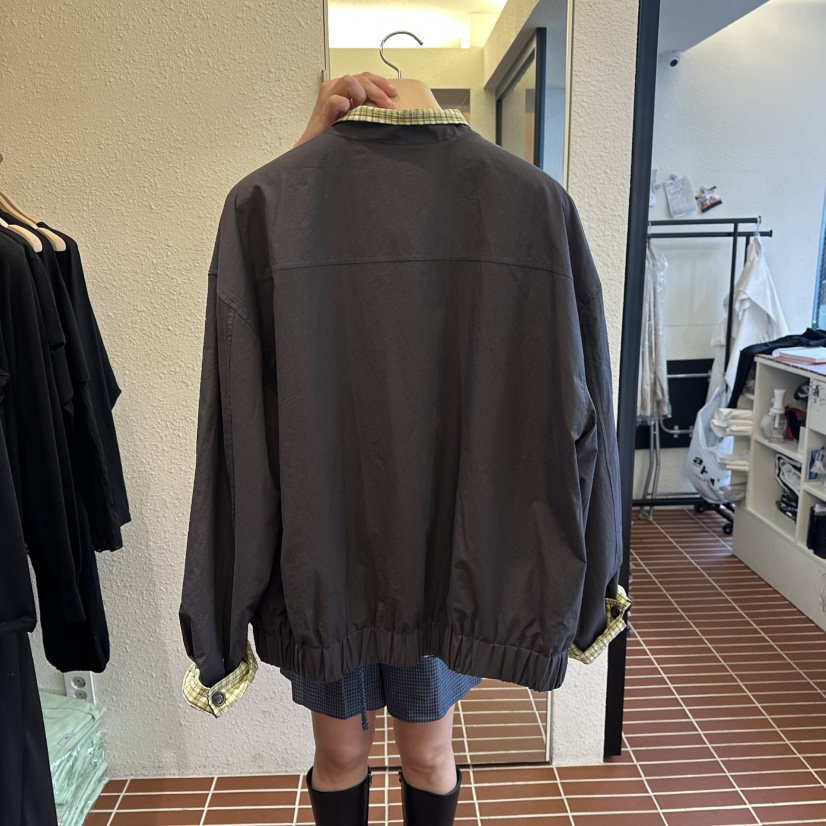 CHOI-L韓國代購女士新品人氣時尚職業推薦夾克兩面穿格子CHOI夾克